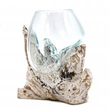 (image for) Molten Glass on Whitewash Wood - Medium Bowl