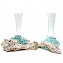 (image for) Molten Glass on Whitewash Wood - Vase - Medium